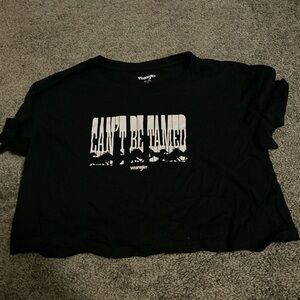 Wrangler Black Crew Neck Tee